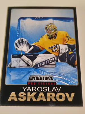 2023-24 Upper Deck Credentials Yaroslav Askarov Pro Visions Rookie /10