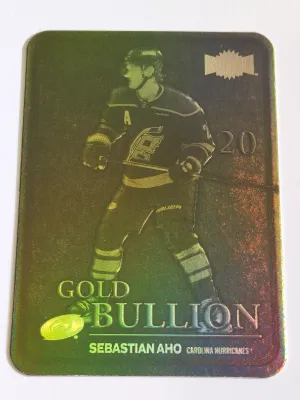 2024-25 Upper Deck Metal Universe Sebastian Aho Gold Bullion #GB-6
