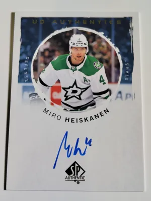 2024-25 Upper Deck SP Authentic Miro Heiskanen UD Authentics Auto #UDA-HE
