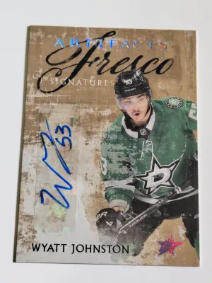 2024-25 Upper Deck Artifacts Wyatt Johnston Fresco Signatures #FS-WJ
