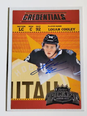 2024-25 Upper Deck Credentials Logan Cooley Auto Retro #RTA-LC