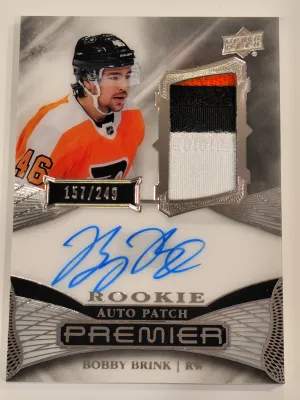 2022-23 Upper Deck Premier Bobby Brink Acetate Rookie Auto Patch 157/249 AR-BB