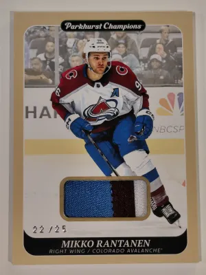 2023-24 Upper Deck Parkhurst Champions Mikko Rantanen Patch 22/25 #19