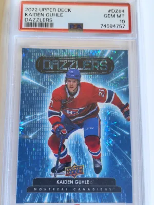 2022-23 Upper Deck Series 2 Kaiden Guhle Dazzlers Blue #DZ-84 PSA 10