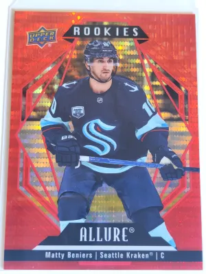 2022-23 Upper Deck Allure Matty Beniers Rookies Red Rainbow #150