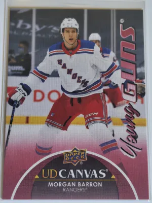 2021-22 Upper Deck Series 1 Morgan Barron UD Canvas Young Guns Rookie #C115