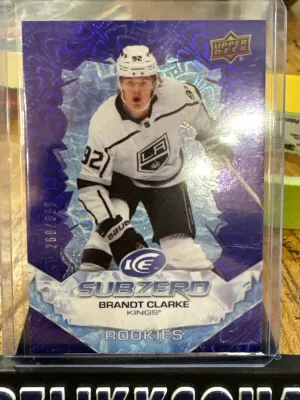 Brandt Clarke Subzero Rookies /999 SZ-BC 2022-23 UD ICE HOCKEY