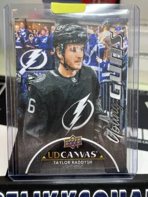 2021-22 UD Series 2 Taylor Raddysh Young Guns Canvas Rookie Black #C219