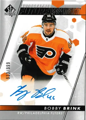 2022-23 Upper Deck SP Authentic Bobby Brink Future Watch Auto 933/999 #117