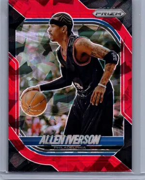 2025-26 Panini Prizm #143 Allen Iverson Red Ice Prizm