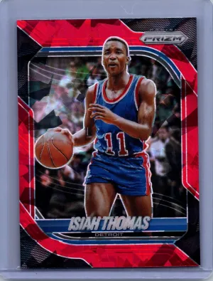 2025-26 Panini Prizm #171 Isiah Thomas Red Ice Prizm