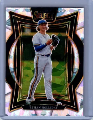 2025 Panini Select #49 Ethan Holliday Ice Prizms