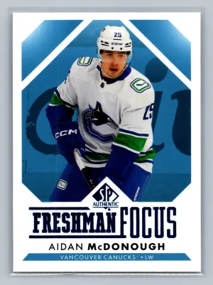 2023-24 SP Authentic Hockey AIDAN MCDONOUGH Freshman Focus #FF-17 NM
