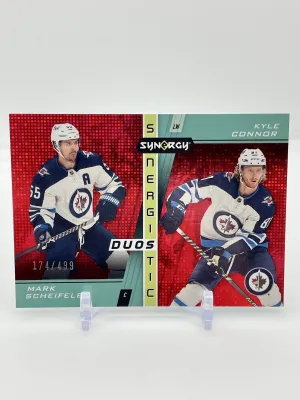 2021-22 UD Synergy Synergistic Duos Stars Red Mark Scheifele Kyle Connor /499