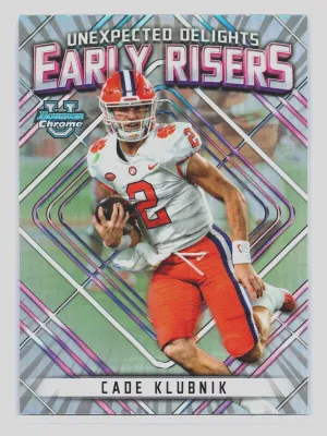 Cade Klubnik 2023 Bowman Chrome U Early Risers Insert #ER-6 Clemson Tigers