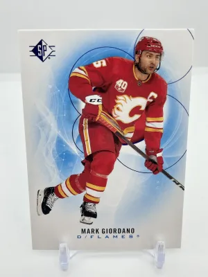 2020-21 Upper Deck SP Blue Parallel #42 Mark Giordano - Calgary Flames
