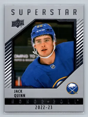 2022-23 Upper Deck Series 2 #HR87 Jack Quinn Superstar Honor Roll Buffalo Sabres