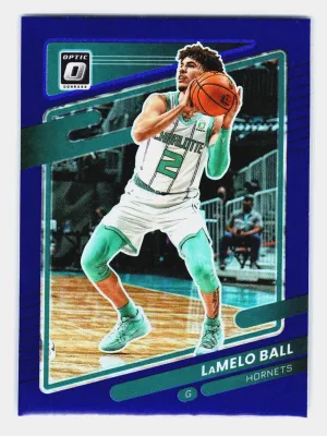 2021-22 Donruss Optic Lamelo Ball #26 Blue SP Hornets