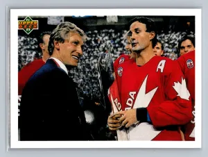 1991-92 Upper Deck #501 Team Canada Cup Checklist Paul Coffey Wayne Gretzky
