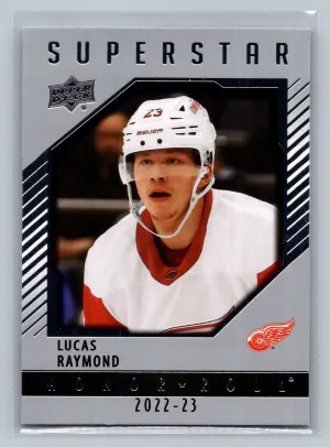 2022-2023 Upper Deck S1 #HR-28 Lucas Raymond - Honor Roll -Red Wings