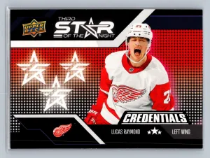 2022-23 Upper Deck Credentials LUCAS RAYMOND #3S-6 NM