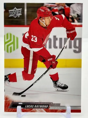 2022-23 Upper Deck Series 1 Base #66 Lucas Raymond - Detroit Red Wings