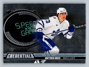 2023-24 Upper Deck Credentials - Speed of the Game Matthew Knies #SGR23 (RC)
