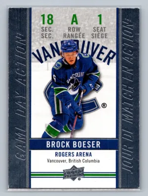 2018-19 Upper Deck Tim Hortons Game Day Action BROCK BOESER #GDA-1 NM