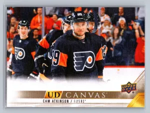2022-23 UD Series 2 Canvas #C184 Cam Atkinson - Philadelphia Flyers