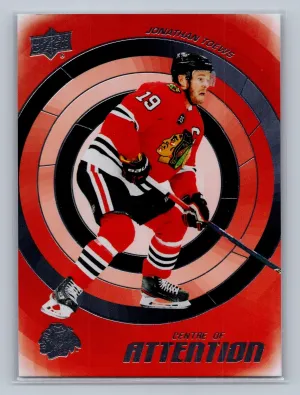 2022-23 Upper Deck Series 1 Centre of Attention Jonathan Toews #CA-22 Blackhawks