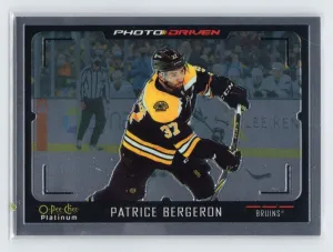 21-22 UD O-Pee-Chee Platinum Hockey Photo Driven PD-1 Patrice Bergeron