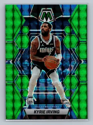 2022-23 Panini Mosaic - Green Mosaic Prizm #13 Kyrie Irving