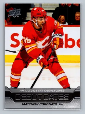 2023-24 Upper Deck Series 1 MATTHEW CORONATO Debut Dates #DD-11 NM