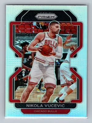 2021-22 Silver Prizm #100 - Nikola Vucevic / Bulls