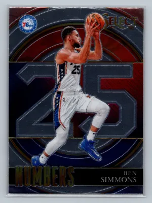 2021-22 Panini Select #28 Ben Simmons Select Numbers