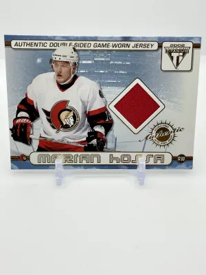 2001 Pacific Private Stock Titanium Marian Hossa Jiri Dopita #63 Rookie RC HOF