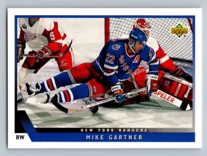 Mike Gartner - 1993-94 Upper Deck #205 - New York Rangers Hockey Card