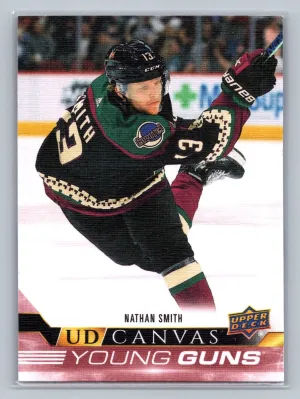 2022-23 Upper Deck Series 1 Young Guns Canvas C117 Nathan Smith Arizona Coyotes