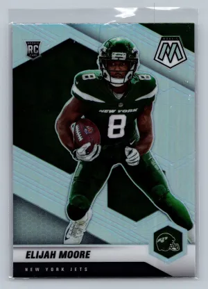 2021 Panini Mosaic Silver - Rookies #316-V Elijah Moore (RC)