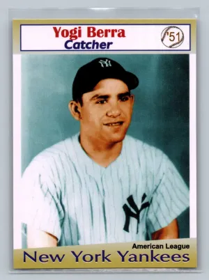 Yogi Berra New York Yankees Miller Press King of Diamonds Custom 1951 /200exist
