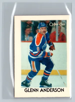 1987-88 O-Pee-Chee Minis #1 Glenn Anderson