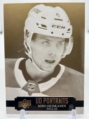 2021-22 Upper Deck Series 1 UD Portraits Card #P-15 - Miro Heiskanen Stars