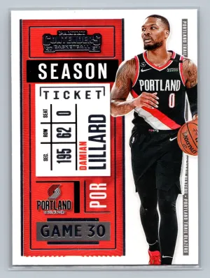 2020-21 Panini Contenders #17 Damian Lillard