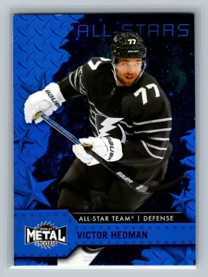 2020-21 Skybox Metal Universe - All-Stars Victor Hedman #186 Blue Spectrum