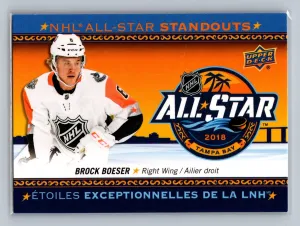2018-19 Upper Deck Tim Hortons NHL All-Star Standouts BROCK BOESER #AS-3 NM