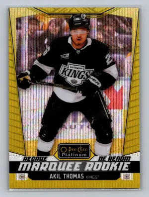 2024-25 OPC Platinum - Rookies Akil Thomas #233 Neon Yellow Surge (RC)