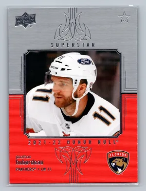 JONATHAN HUBERDEAU ~ 2021-22 Upper Deck HONOR ROLL #HR-45 ~ Florida Panthers SP