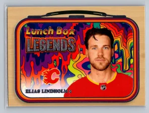 2022-23 UD Series 2 Lunch Box Legends #LB-10 Elias Lindholm - Calgary Flames