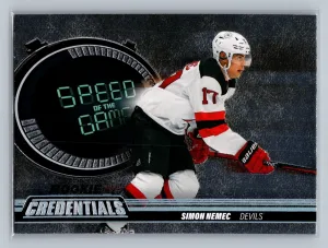 2023-24 Upper Deck Credentials - Speed of the Game Simon Nemec #SGR14 (RC)