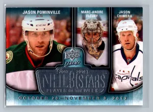 2014-15 MVP NHL 3 Stars Player of the Week Marc-Andre Fleury Jason Chimera